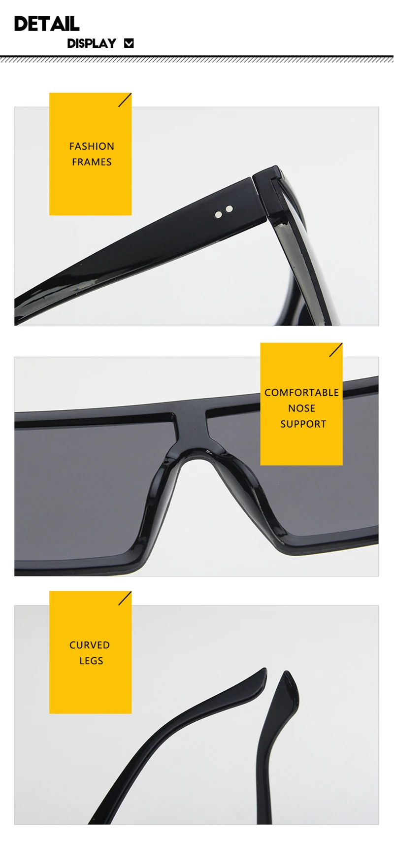 Nachtsicht fahrer Brille Männer Frau Sonnenbrille Innen zubehör Schutz ausrüstung Sonnenbrille Blends chutz Auto Fahr brille – Detail 13
