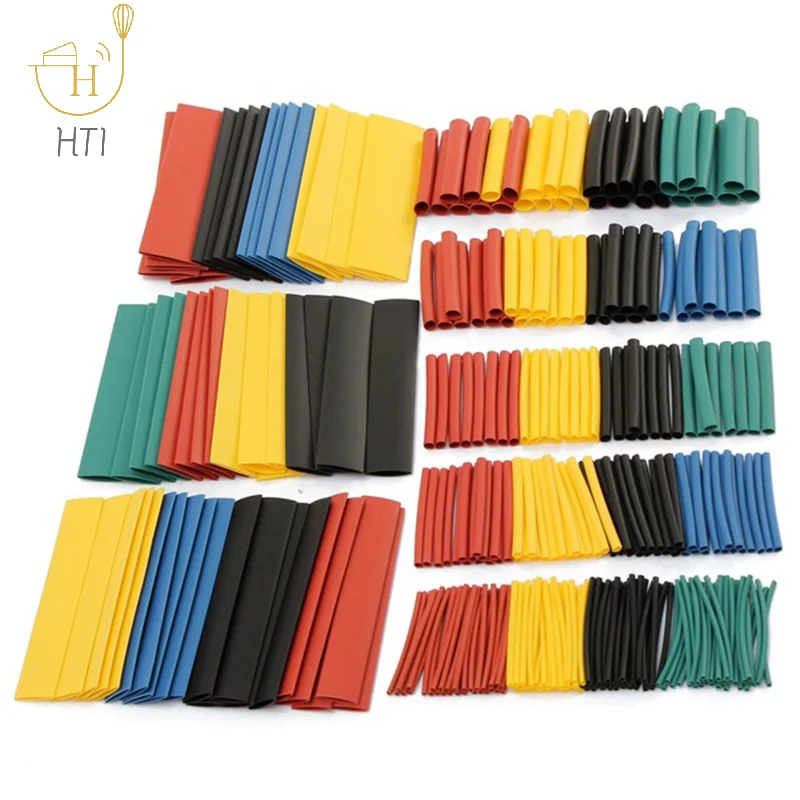 164pcs Heat Shrink Tubing Insulated Shrinkable Tube Wire Cable Sleeve Kit