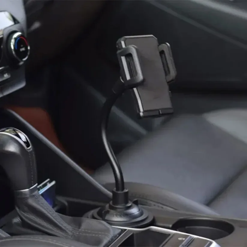

Universal Car Phone Holder Stand Install in Cup Navigation Mount Adjustable Base for iPhone 16 Samsung Xiaomi Smartphone Bracket