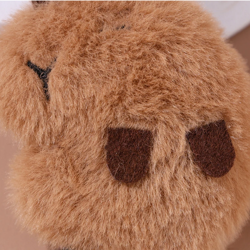 Schöne Cartoon Capybara Plüsch Schlüssel bund Stofftier Puppe Spielzeug Kawaii Plüsch Puppen Schlüssel halter niedliche Tasche Anhänger Mädchen Geschenke