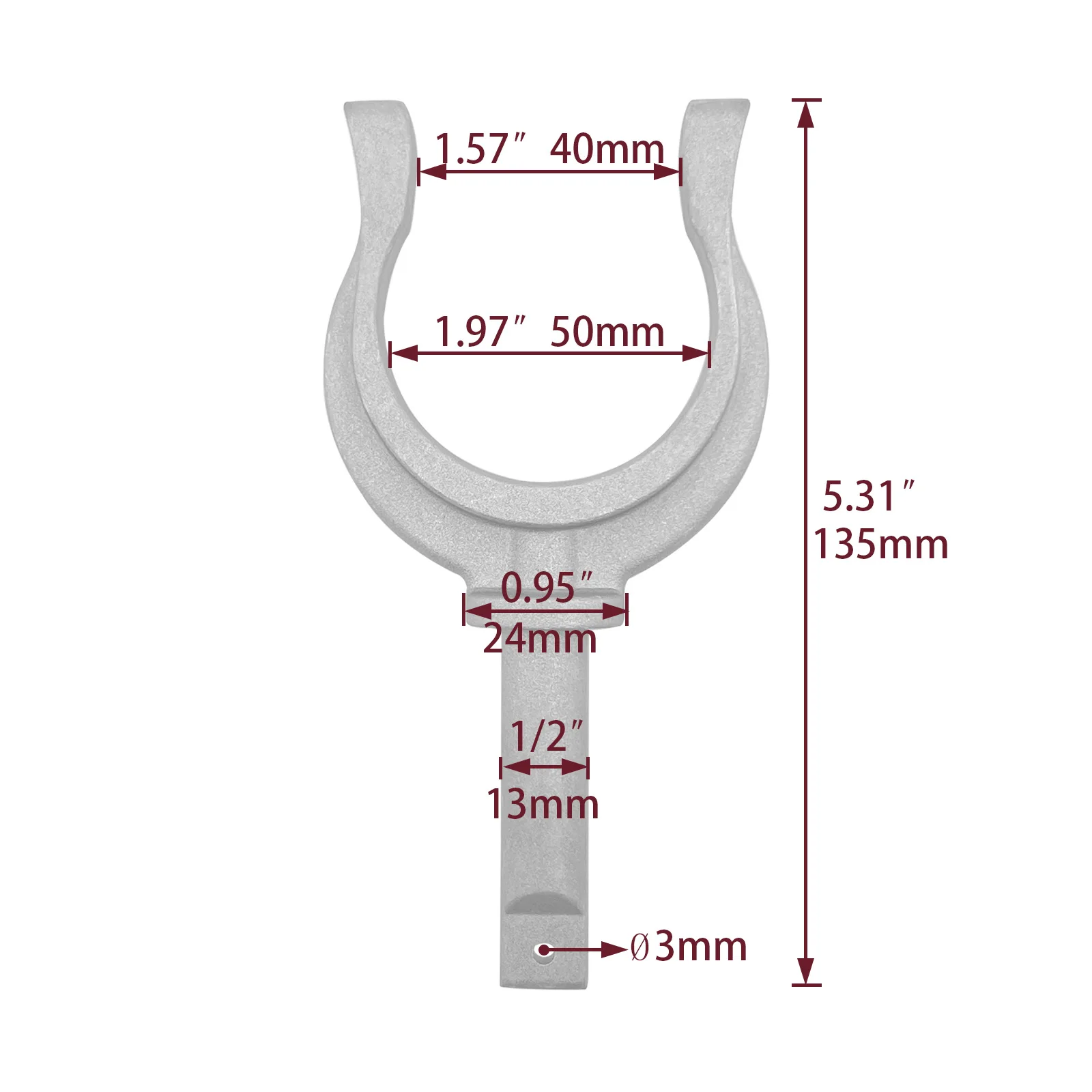 2Pcs Aluminum Paddle Holder Side Mount For Kayak For Canoe Boat Dinghy Marine