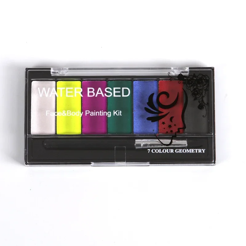 Farby do makijażu ciała i twarzy, 7 kolorów, do malowania olejnego, na Halloween, imprezy kostiumowe, narzędzie do makijażu upiększającego.
