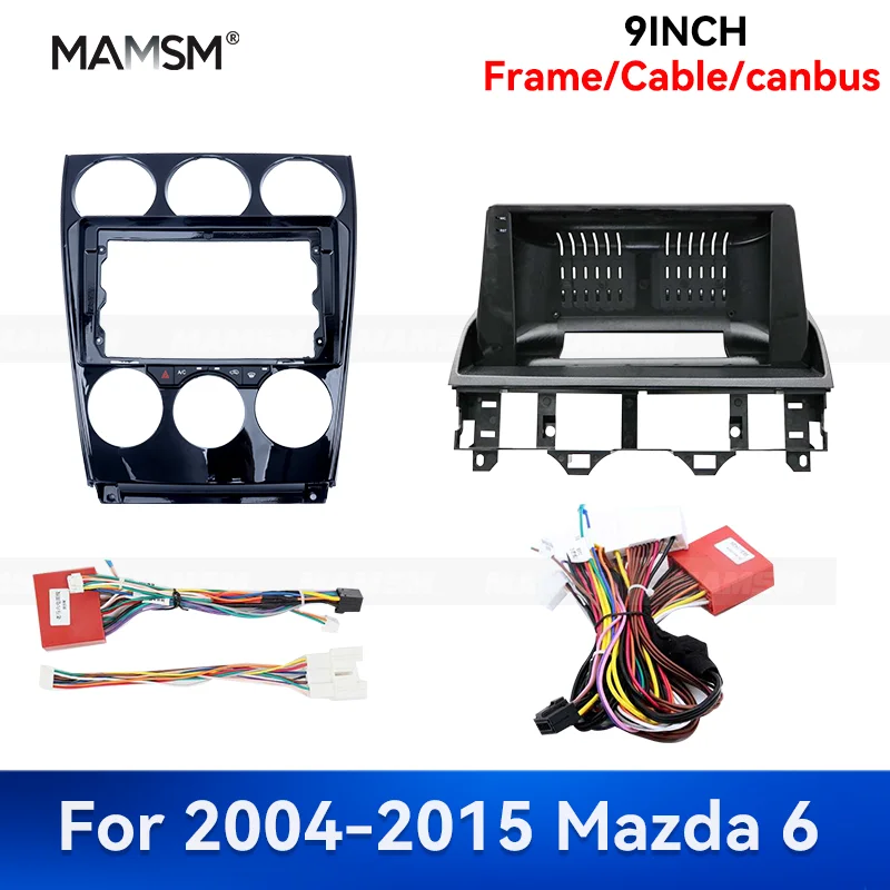 

MAMSM 9-дюймовый для Mazda 6 2004-2015 Android Авто Мультимедийная навигация GPS MP4 Автомобильный радиоприемник стерео рамка Комплект жгутов проводов