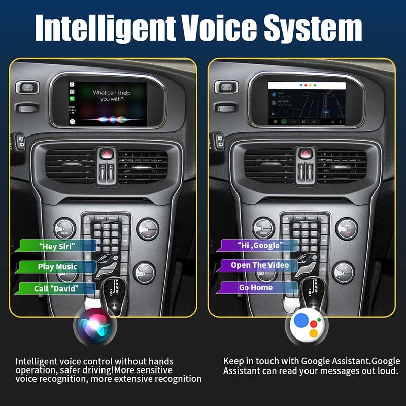 Wireless CarPlay for Volvo V40 2015-2019 7\