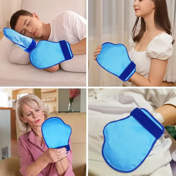Ice Packs, Gloves, Foot Covers, Ice Caps, Reusable, Cold Compress for Hand Foot Burns, Cold Compress To Cool Down Relieve Pain view 6
