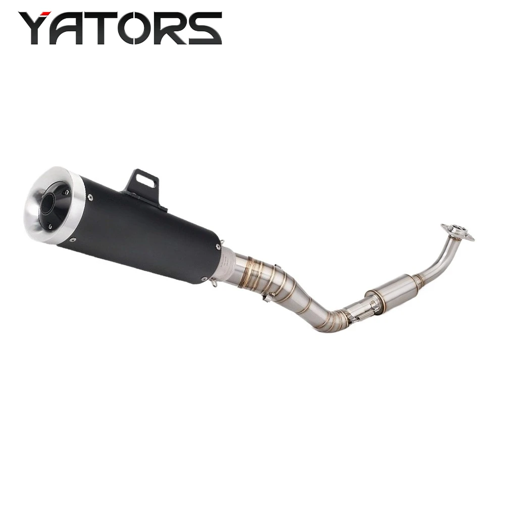 

For Yamaha NMAX125 NMAX155 Front Link Pipe Exhaust Mufflers Full System Slip-on