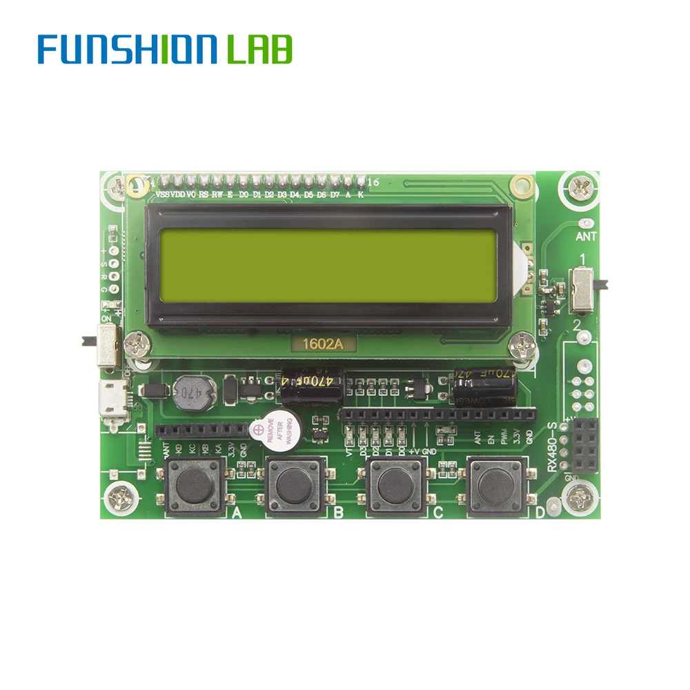 FUNSHION เครื่องรับสัญญาณ315วิทยุ,รีโมทคอนโทรล433 Mhz ใช้งานได้กับ1527 2262 HCS HT รหัสกลิ้ง