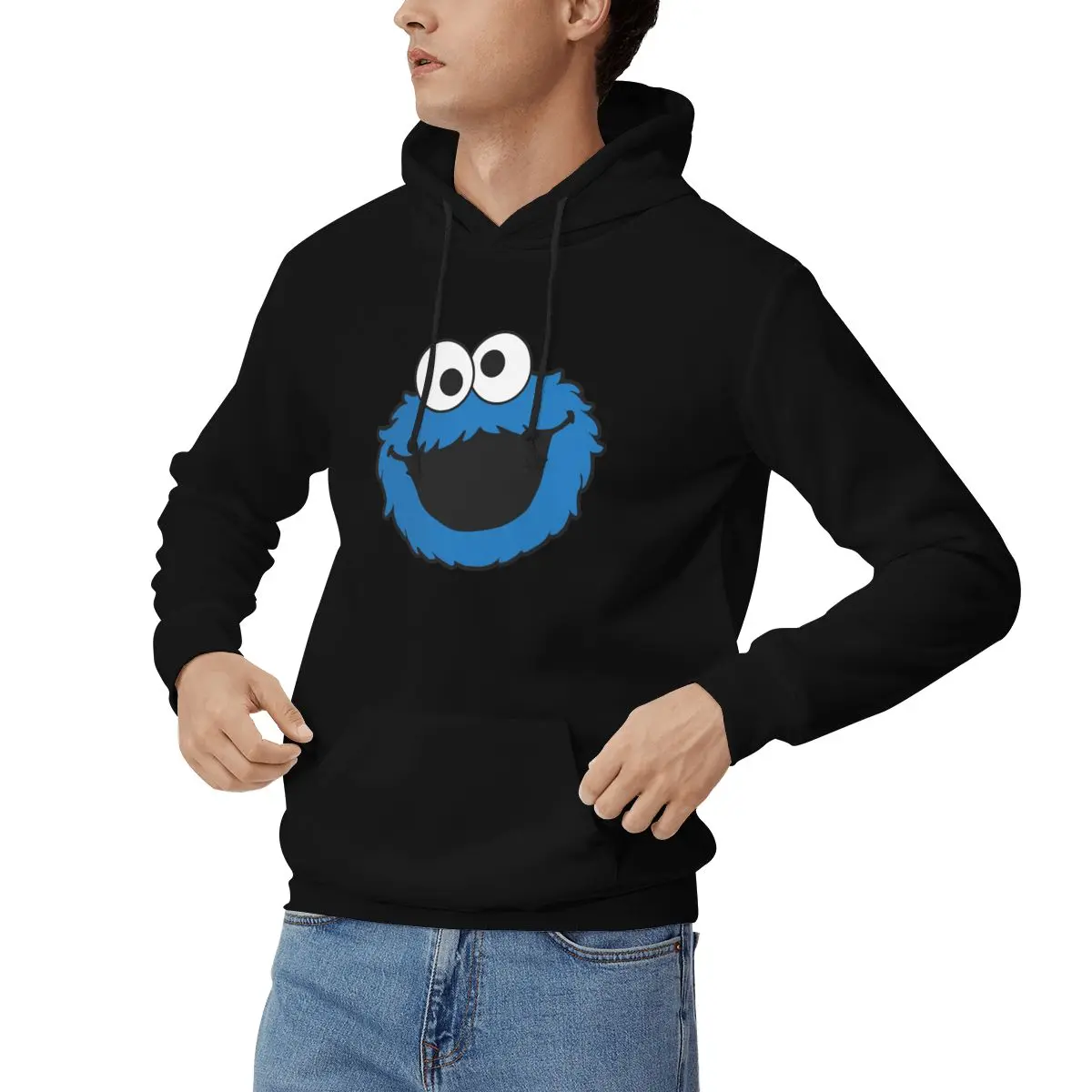 Cookie Monster Hoodies Men Women Casual Pullover Sweatshirts Hip Hop Long Sleeve Clothing Autumn Winter