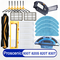 Original Dust Box，Water Tank For Proscenic 800T，820T，830T Liectroux C30B，E30 Robot Vacuum Cleaner Parts Main Side Brush，Filters