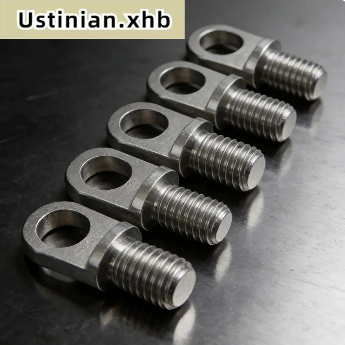 

M3-M10 Perforated Lifting Eye Screws, Brass Eye Bolts with Hole, Copper Stud Nuts Hardware Fastener Combination Set