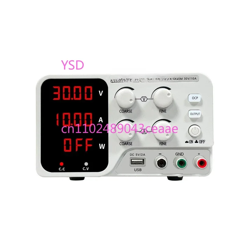 PDS-3010M DC Power Supply - 30V/10A, Lab Electrolysis, Motor/LED Testing