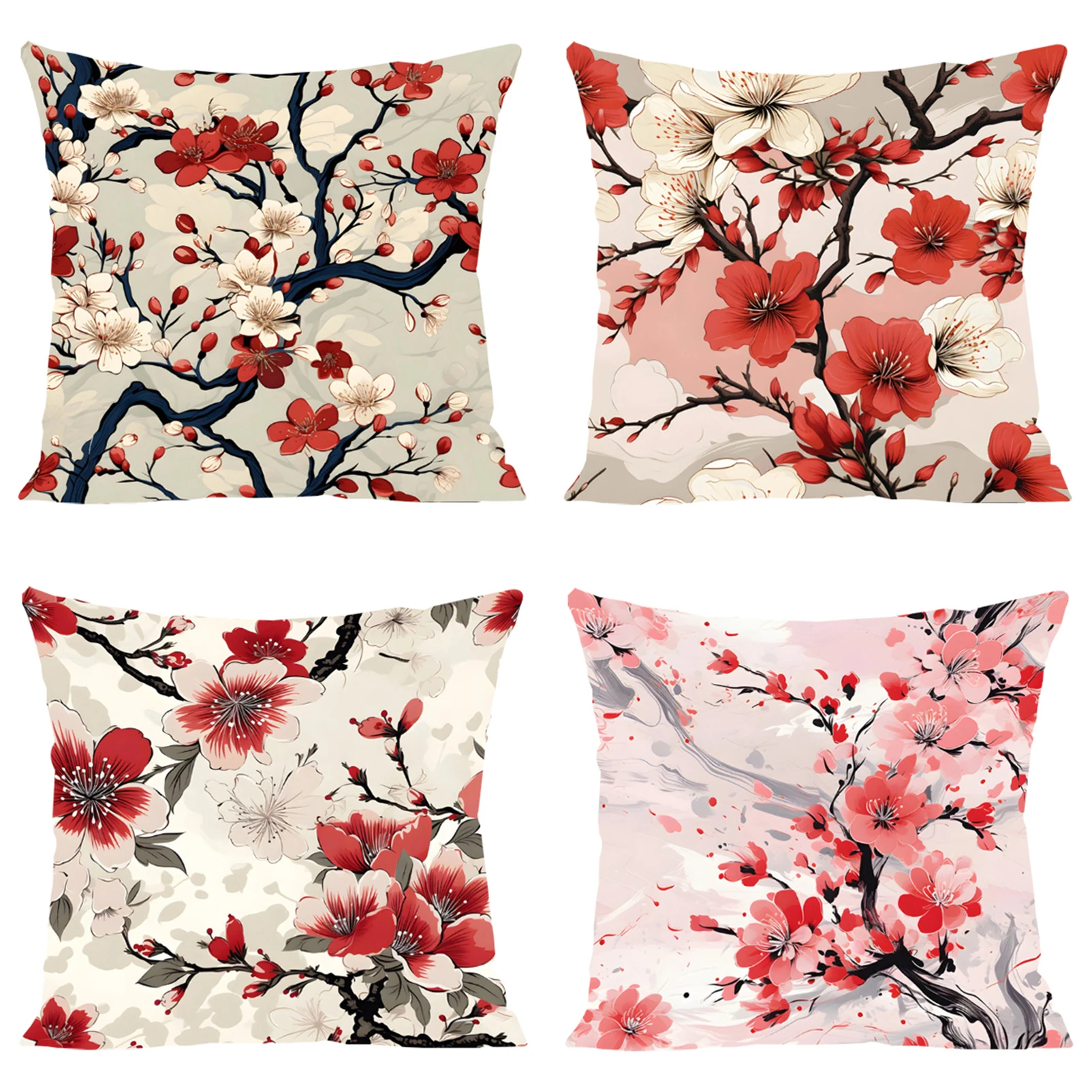 

Japanese Flowering Cherry Home Decor Decorative Pillowcase 40x40 Cover for Pillow Cases 45x45 Cushion Cover Bed Pillowcases