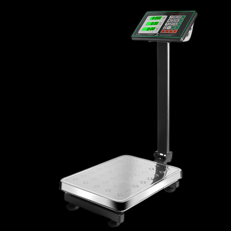 Commercial bench scale stainless steel 150kg electronic scale 100kg  scale folding scale stainless steel material waterproof