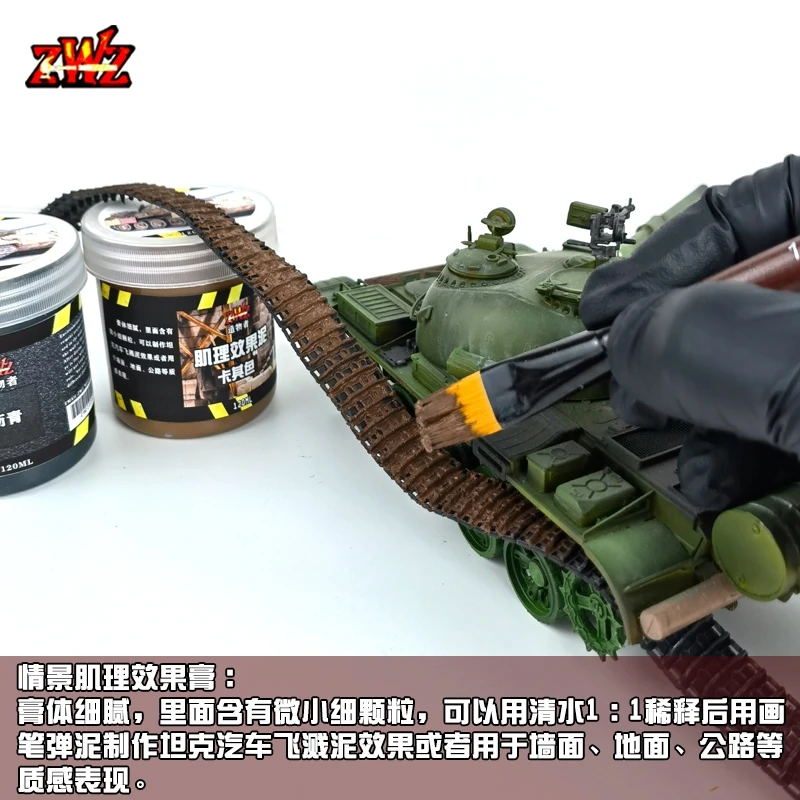Texture Paste Scenario Warhammer Rock Scene Mud Concrete Asphalt Effect Splashing Mud Snow Cream ZWZ Model Accessories
