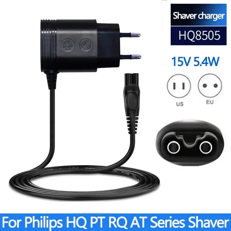 Power Adapter for HQ8505 HQ6 HQ7 HQ8 HQ9 AT610 AT920 PT860 RQ360 RQ1050 YS523 YS1107 S5000 Electric Shaver EU US Plug HQ6070