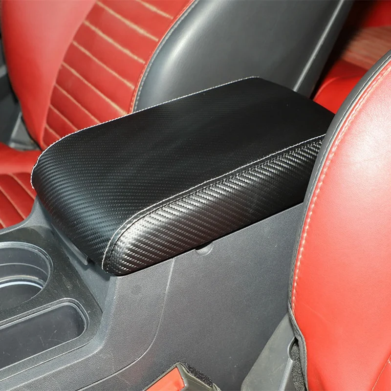 Super Sale Car Armrest Box Pad for Dodge Challenger 2009-2014 Center Console Arm Rest Protector Cover Accessories
