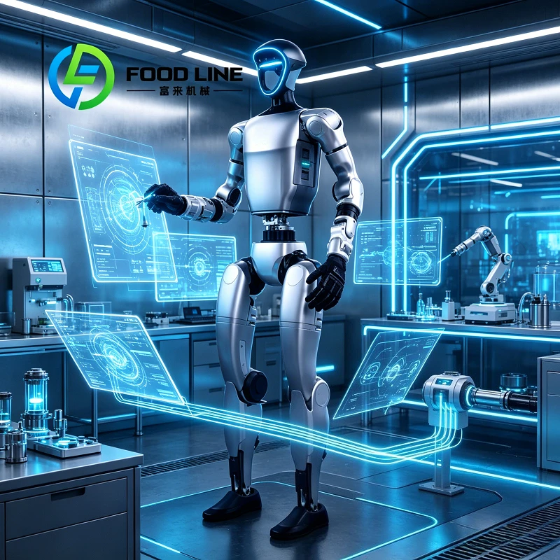Greenhouse Farm Humanoid Robot Completes Fruit Inspection, Light Picking Environmental Data Collection For Intelligent Planting