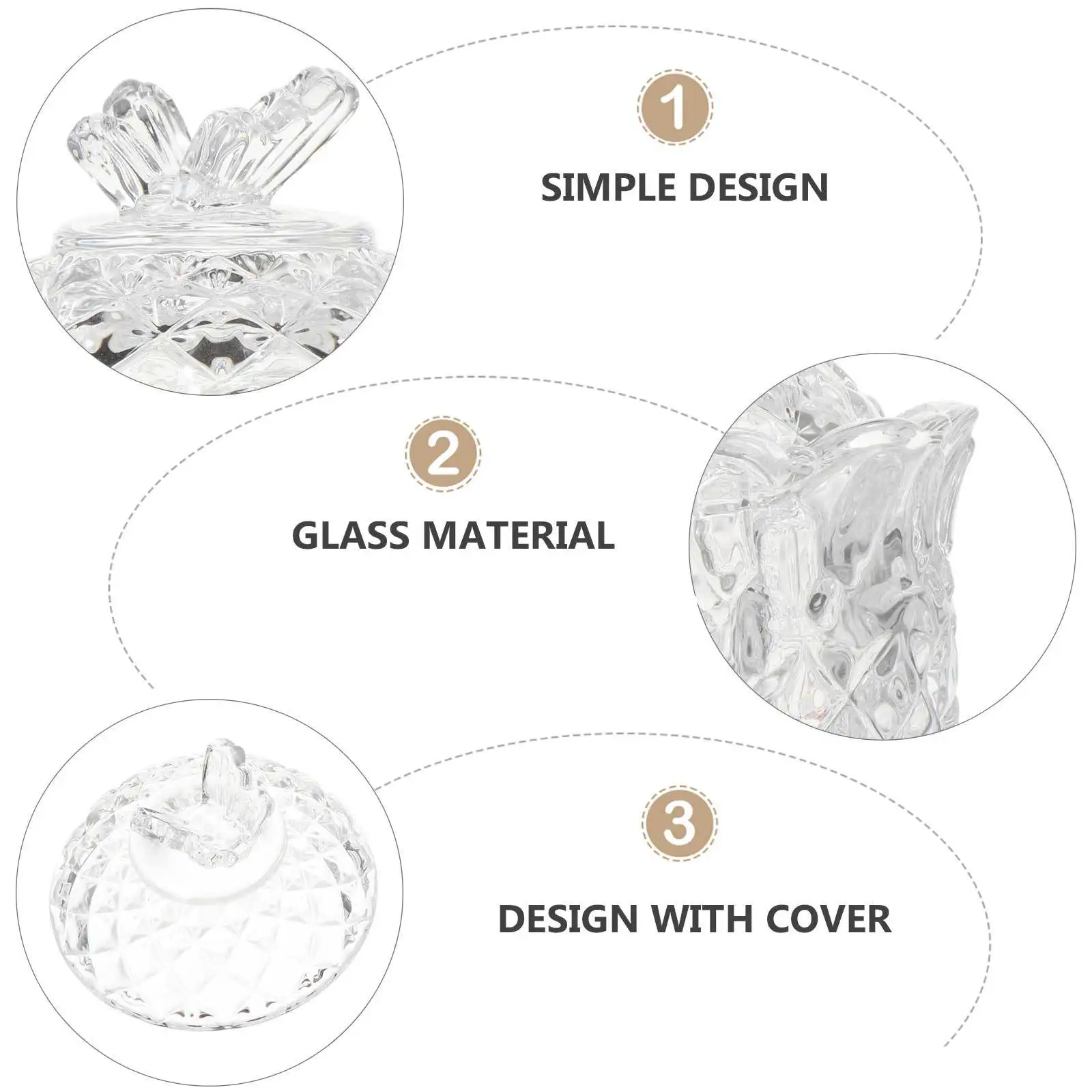 

2 шт., прозрачная стеклянная банка для конфет, контейнер для хранения в форме бабочек для сахарных закусок, орехов, коробка для чайных конфет, прозрачная стеклянная банка