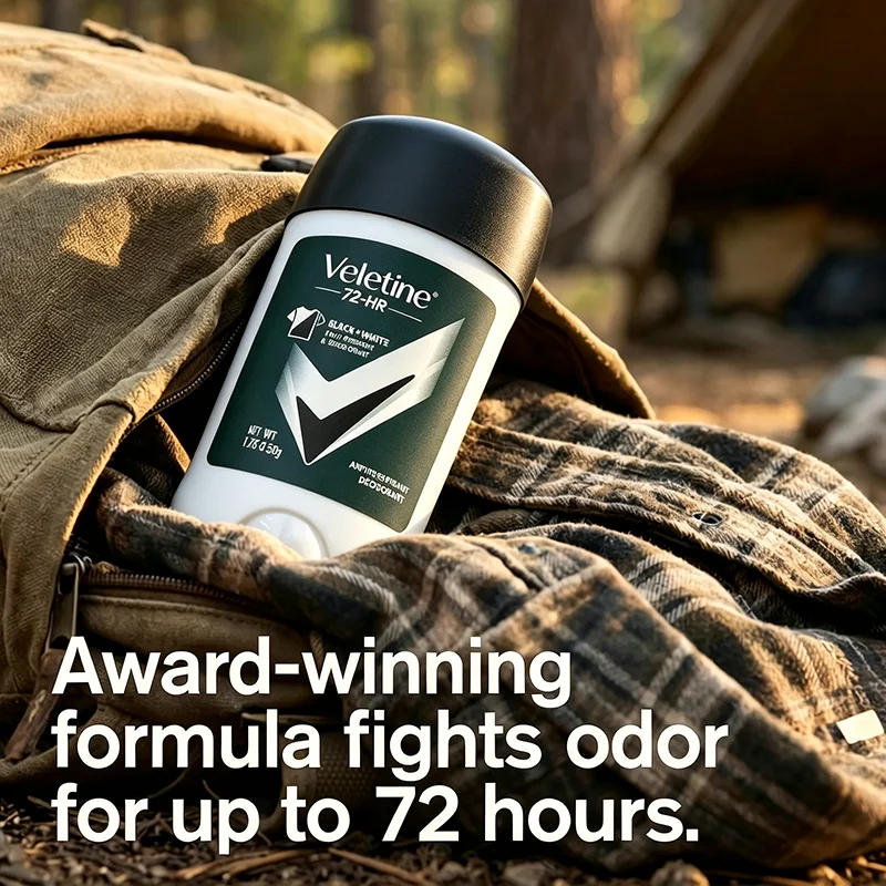 Men Deodorant Stick, 72H Long Lasting Sport Scent, Underarm Odor Control