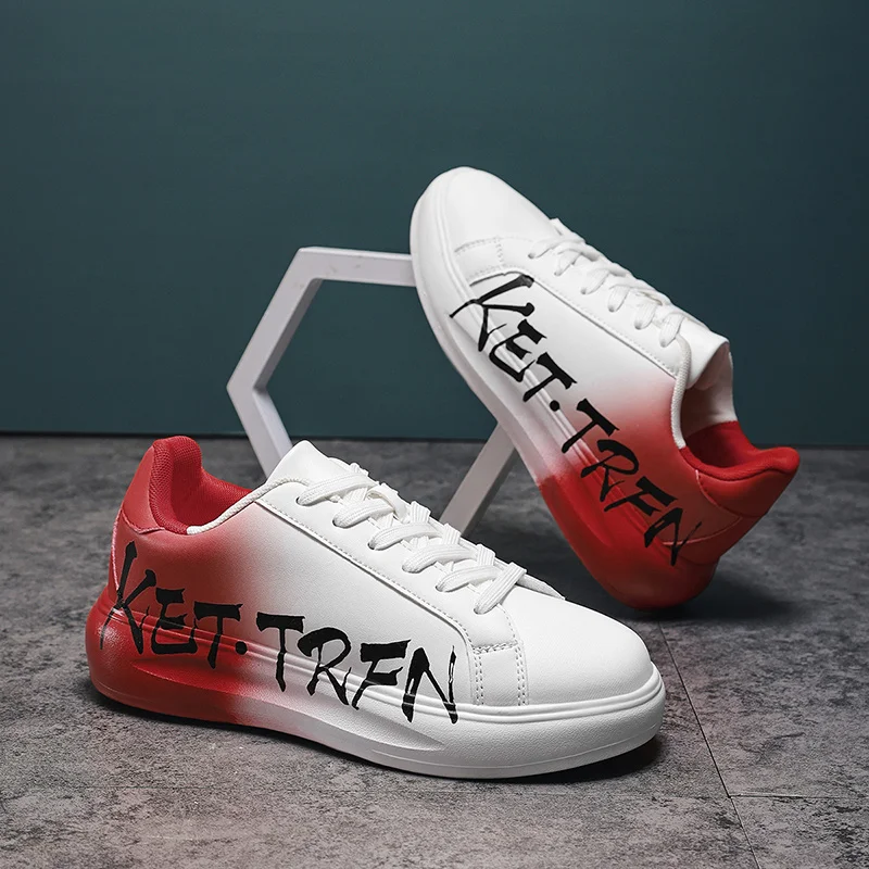 

Autumn Trendy Unisex Casual Sneakers Low Top Lace-up Skateboard Shoes Men Comfort Platform Men's Designer Sneakers Hip Hop Shoes