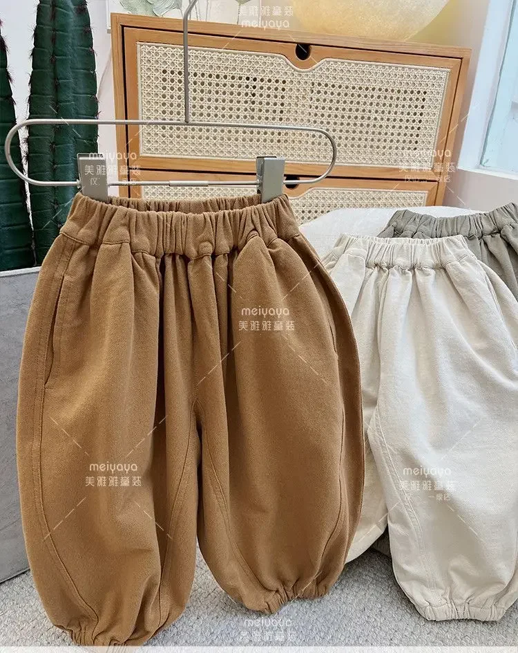 2026 Modische Hose für Jungen, Kinderkleidung, Sommer, Frühling, Babyhose mit Taschen, knöchellang, locker geschnitten, Mädchen, Kinder, Freizeithose – Detail 9