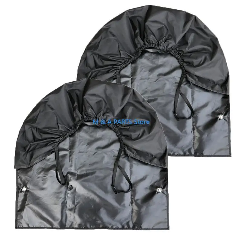 

U1JF Водонепроницаемое автомобильное покрытие шины для хранения пакета RV Протектор колеса Черная пылезащитная шина Gard Fits