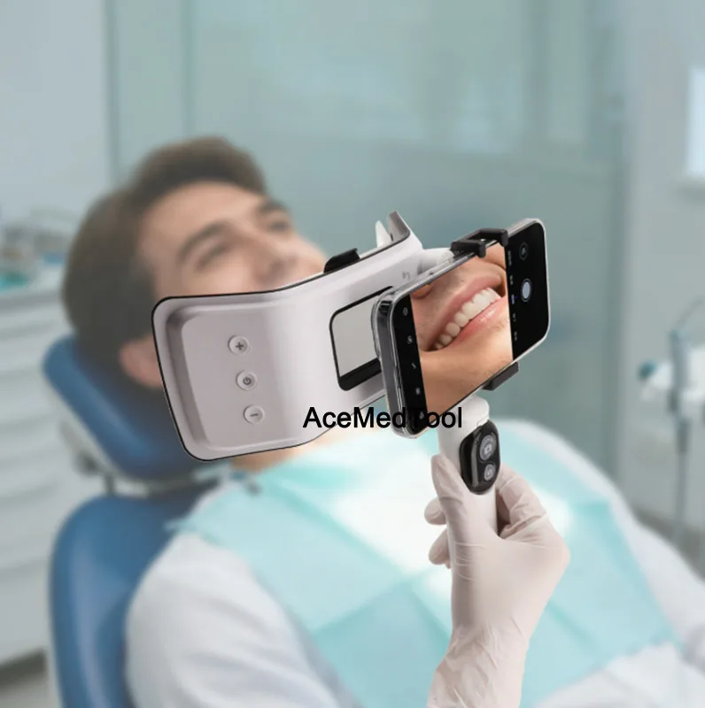 Dentist Flash Light Oral Filling Lamp Intraoral Dental Photography Light with Bluetooth Control Dentistry Instrument
