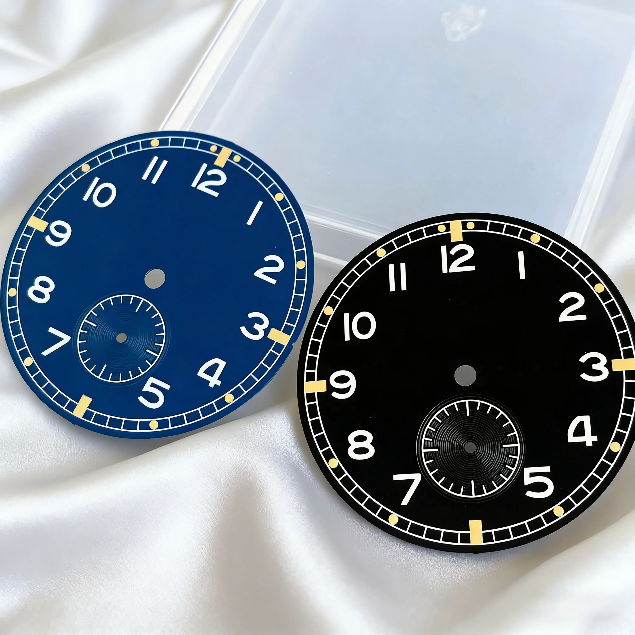 

Модный циферблат Tandorio 33,5 мм, подходит для механизма ST1701, светящийся классический синий/черный циферблат, аксессуары для механических часов