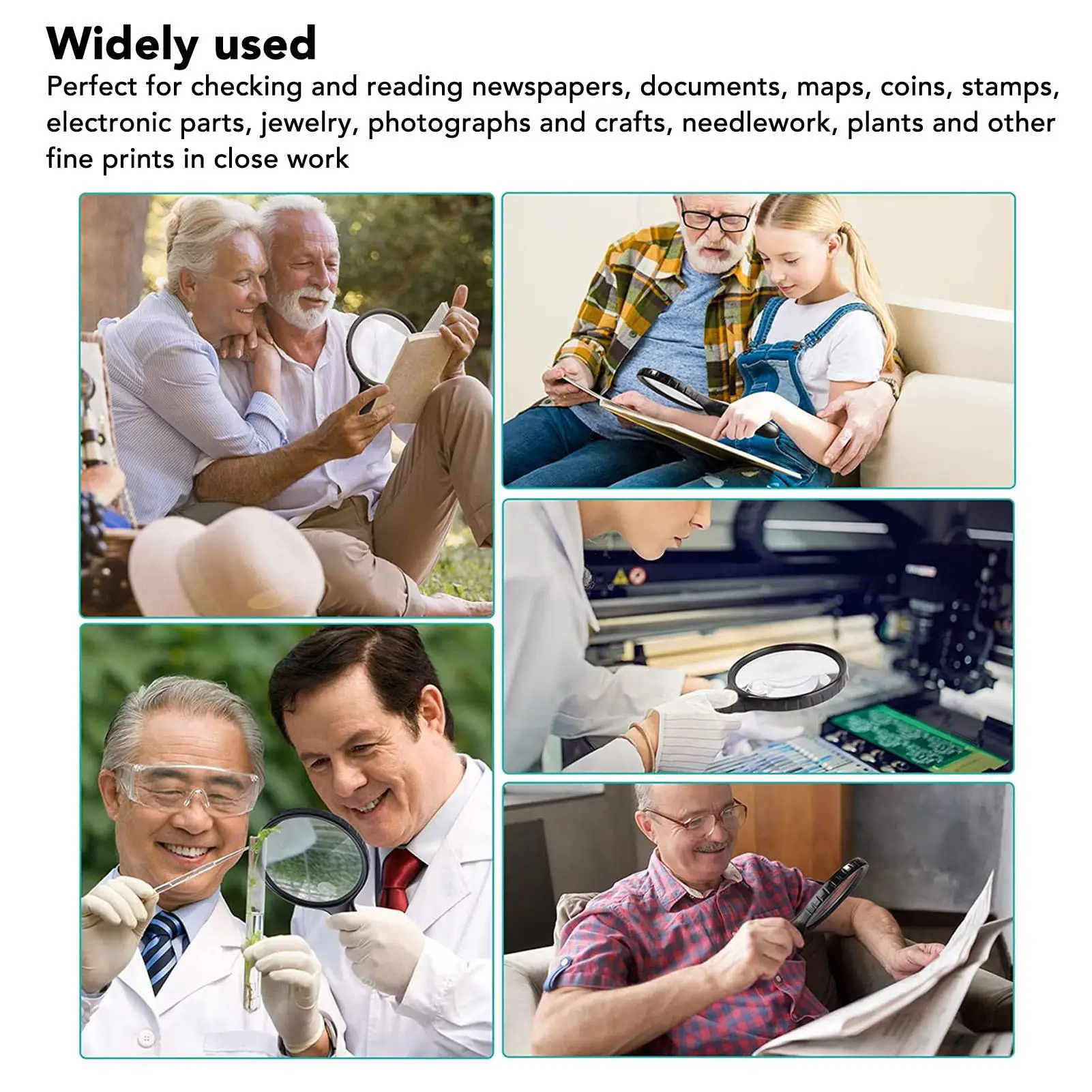 عدسة مكبرة محمولة عالية السطوع مع منطقة عرض كبيرة لتحديد موقع المجوهرات والفحص #2