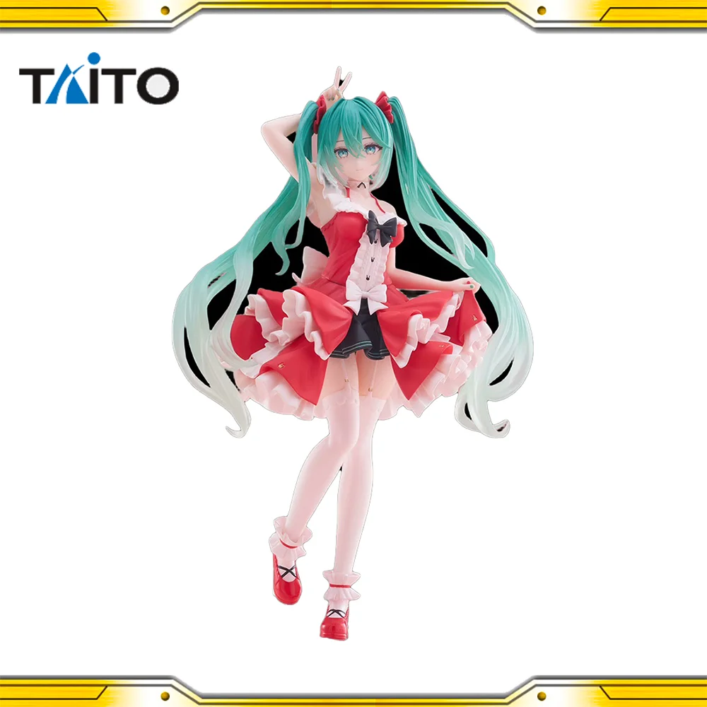 

In Stock Original TAITO Hatsune Miku Fashion Lolita PVC Anime Figures Action Figure Model Toys Collectibles Gifts