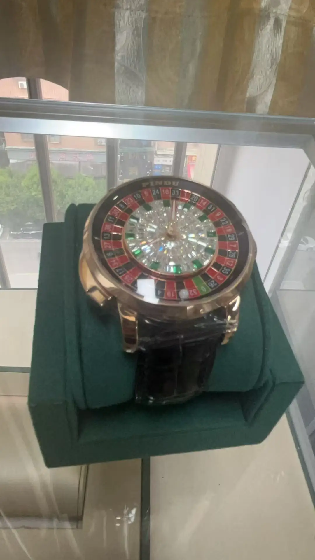 

PINDU Design New NH35A Mechanical Watch Men's Button Rotation Russian Roulette Game Sapphire Mirror Diamond Dial Men's Watch