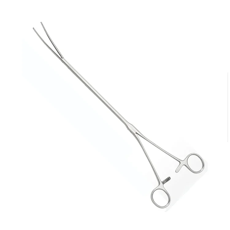 Fórceps hemostáticos de metal torácico reutilizables, instrumentos toracoscópicos de ángulo recto de 90 grados