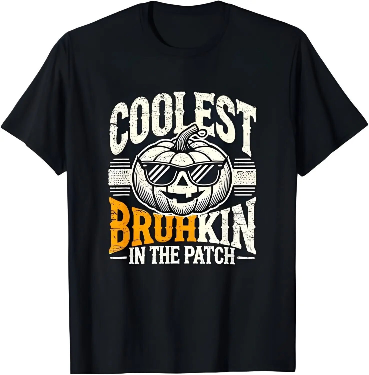 

Halloween Shirt Boys Pumpkin Thanksgiving Bruh Halloween T-Shirt