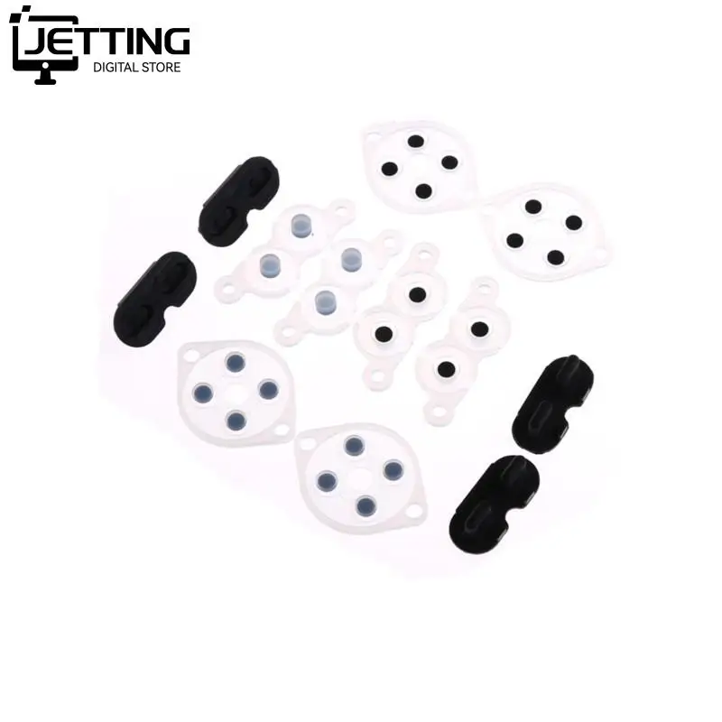 4 Sets Replacement Silicone Conductive Buttons Pads For NES Controller