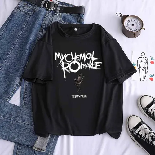Imagen 1 del producto Camiseta con estampado de My Chemical Romance para Hombre y mujer, camisa con estampado de Three Cheers for Sweet Revenge, XS-4XL de verano