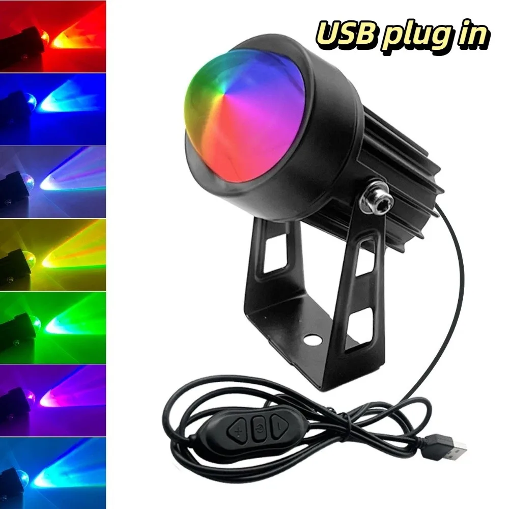 Cord Dimmable USB Powered LED Light Adjustable Clip Multi Color Changing Ambient Spot Lamp Compact Lightweight Energy-Saving LED