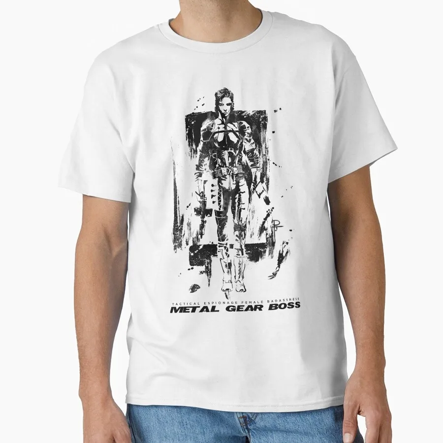 The Boss 0204 Metal Gear Solid Kojima production MGS 1103 Video game Gift T shirt for man Large size Tops Graphic Printed Tee