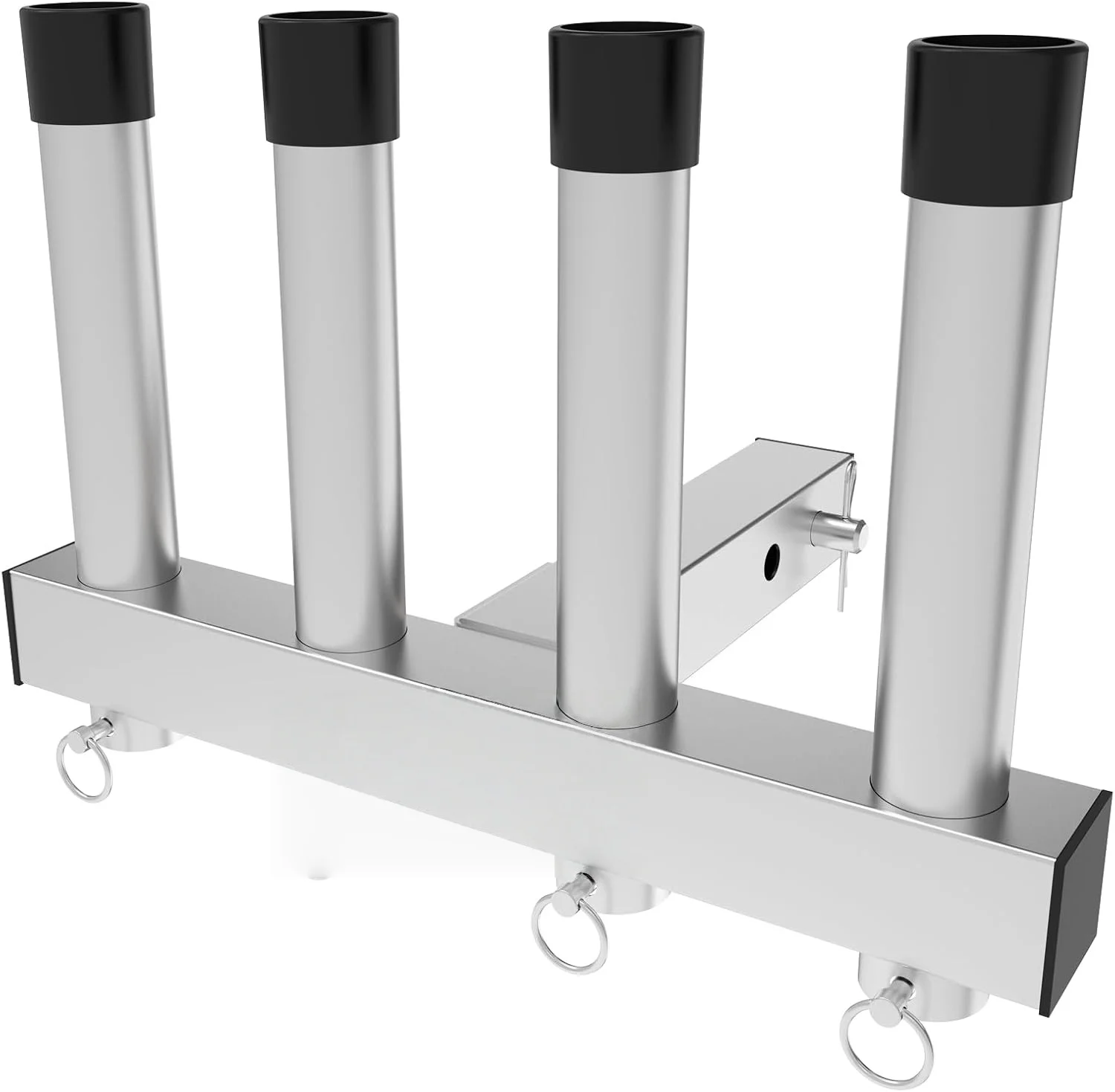 

Stainless Steel Fishing Rod Bracket Stainless Steel Fishing Rod Rack 4 Connection Tube, 2-inchTrailerReceiverandQuickRelease Pin