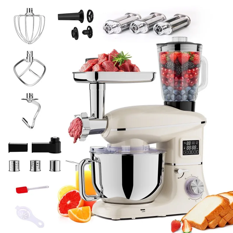 1900W Russian Cross-border Multifunctional Desktop Mixed Noodles Cooking Machine 8 in 1 Full Screen StandMeixr220V