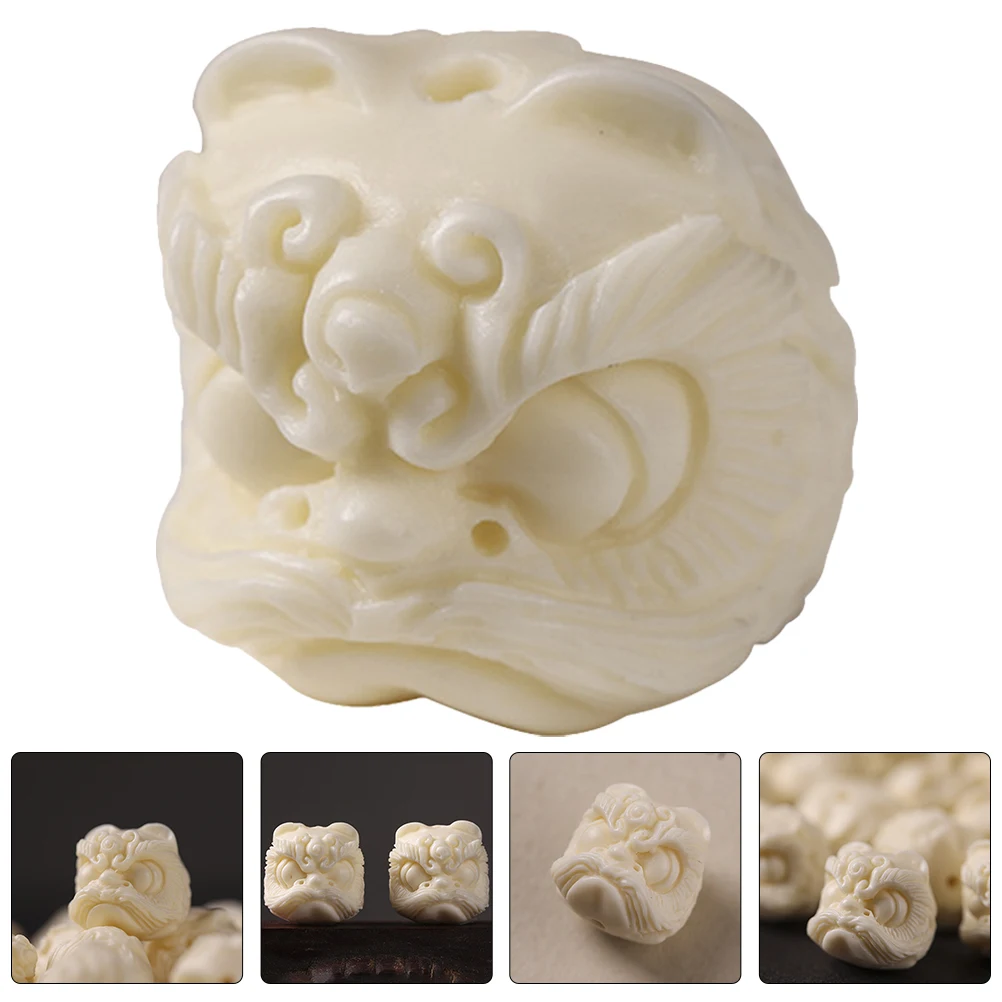 

3Pcs Resin Lion Shaped Spacer Beads Jewelry Making Crafts Decorations For Bracelet Necklace Hair Ties Accessories