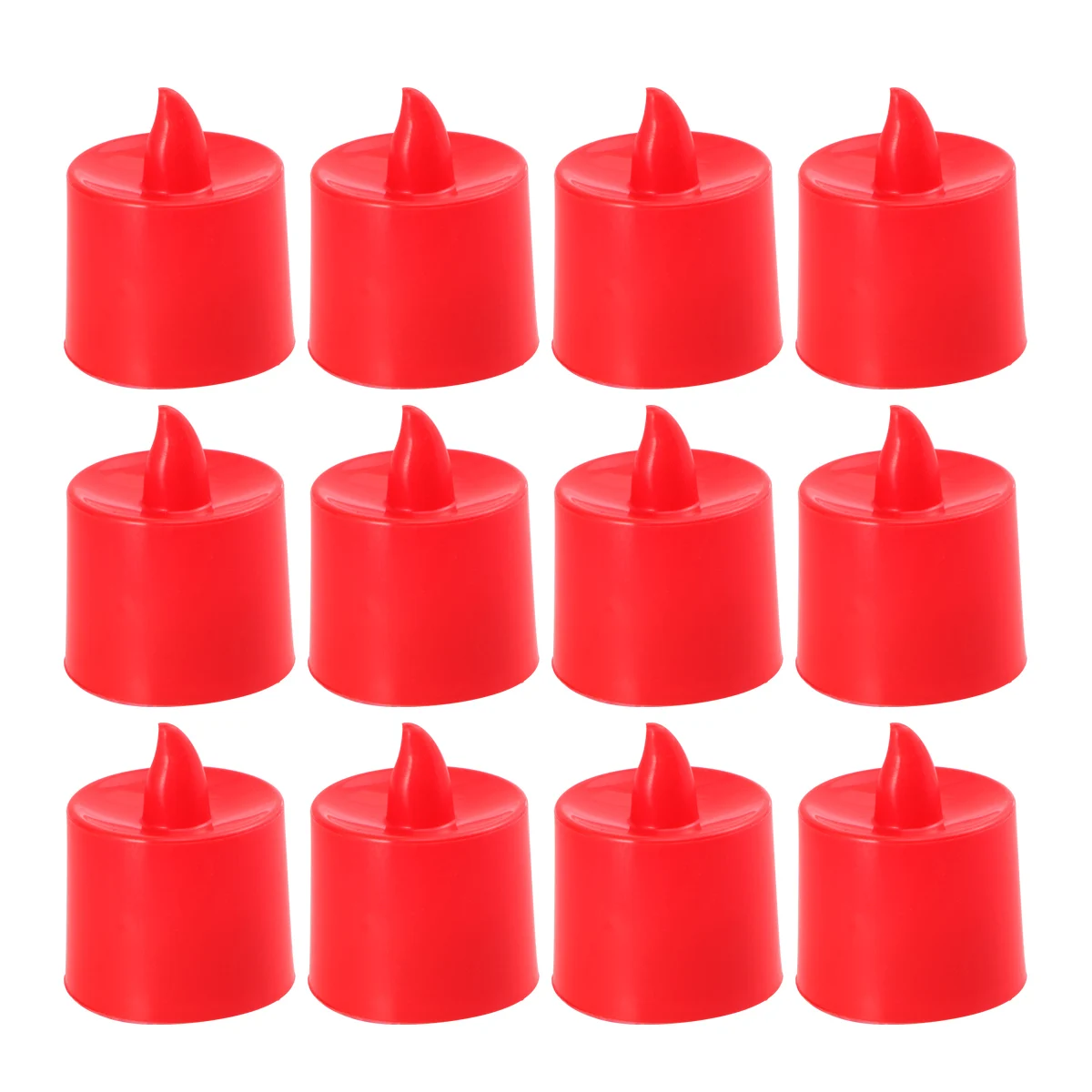 

24Pcs Red LED Candles Flameless Electronic Tea Lights for Wedding Party Decoration Romantic Lights Home Decor