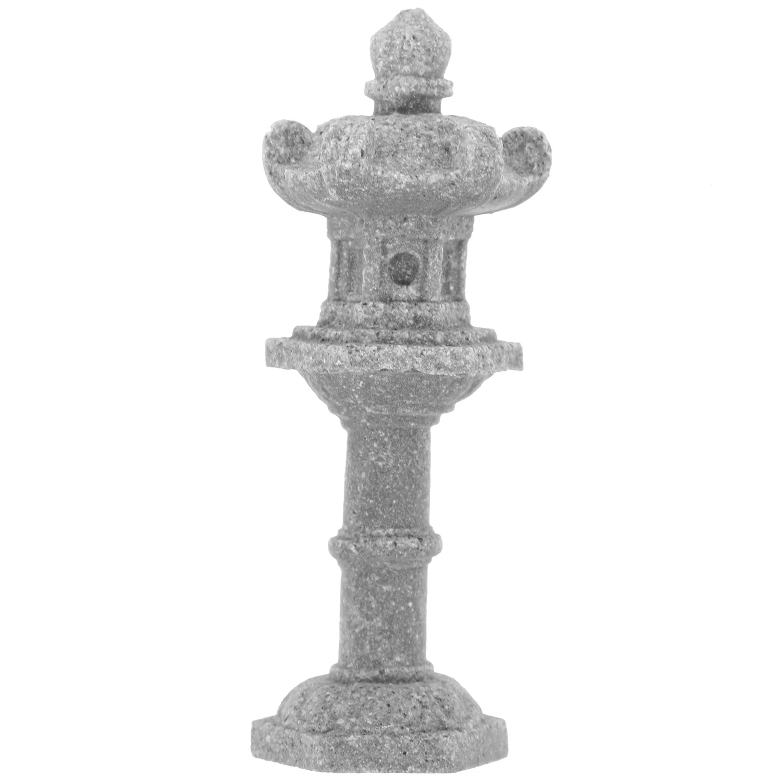 Stone Lantern Micro Landscape Pagoda Decoration Small Garden Decorate Pagodas Statue Mini Ornaments Gardening For