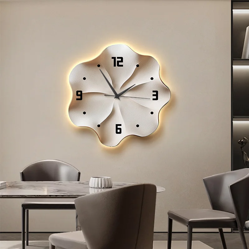 

European style Luxury Wall Clock Lmitation 3D Living Room Mural Clock Creative Wall Decoration Digital Quartz Clock Wall Watch