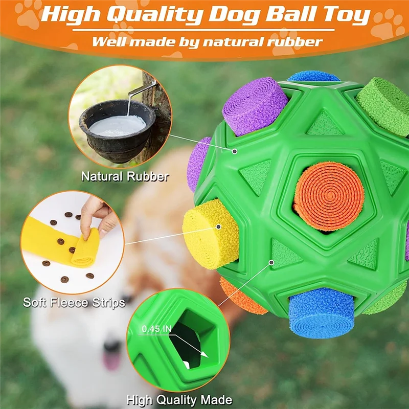 Dog Toys Snuffle Ball Encourage Foraging Skills Slow Food Training,Dog Puzzle Toys Suitable for Medium Small