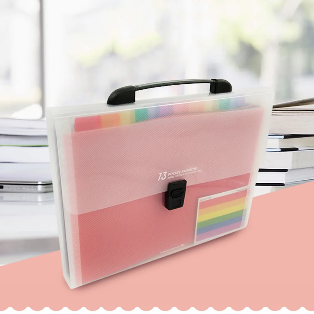 

13 Pockets Multi-layer Data Pack Student Folders with Paper Organizer Document Holder
