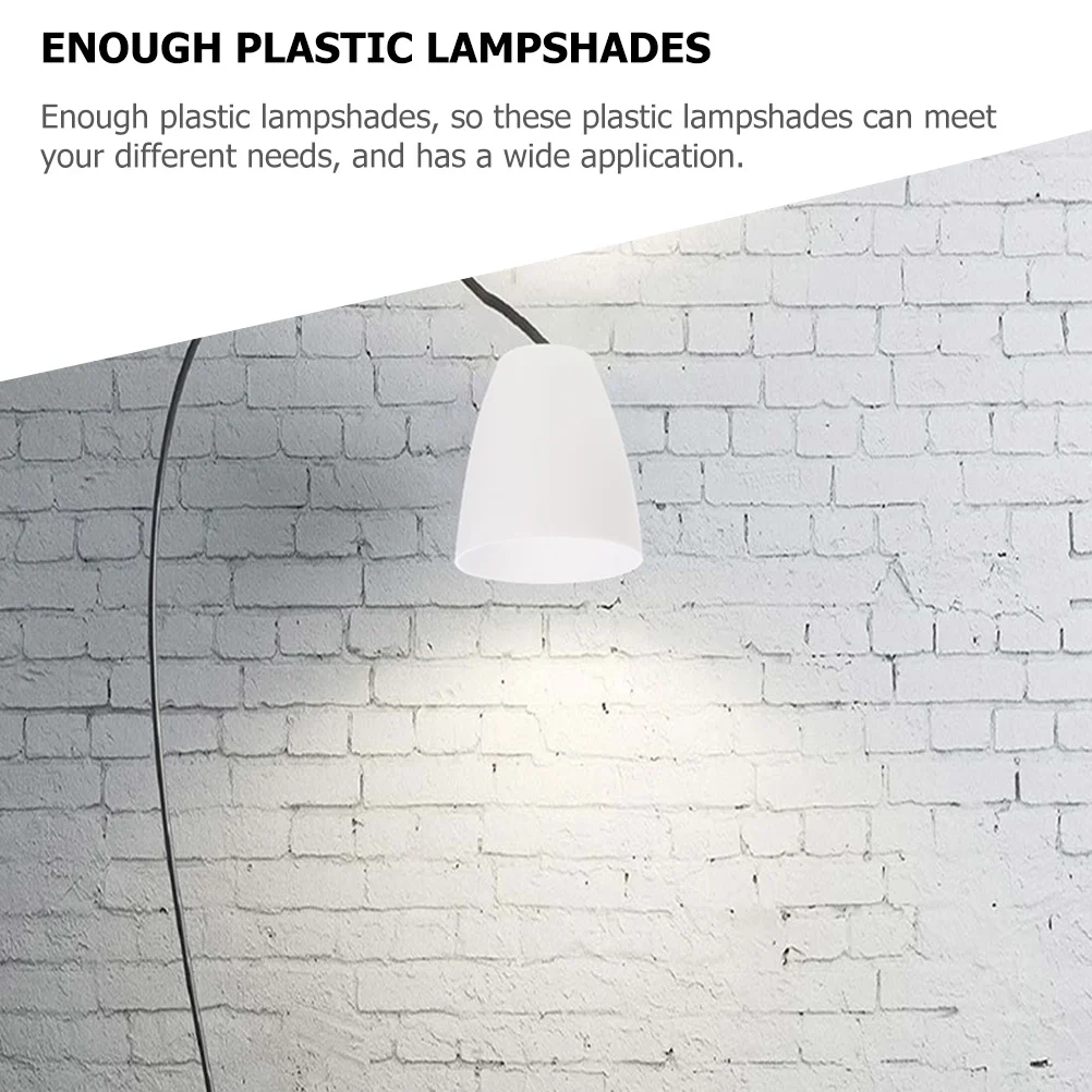 

6pcs Plastic Lampshade Table Lamp Shade Cover For Bedroom Desk Floor Light Replacement Lamp Shades Lighting Accessory