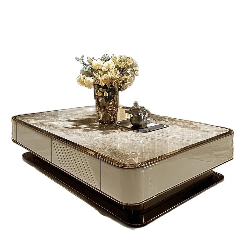 

Advanced microcrystalline stone coffee table, large and small apartment living room for home use