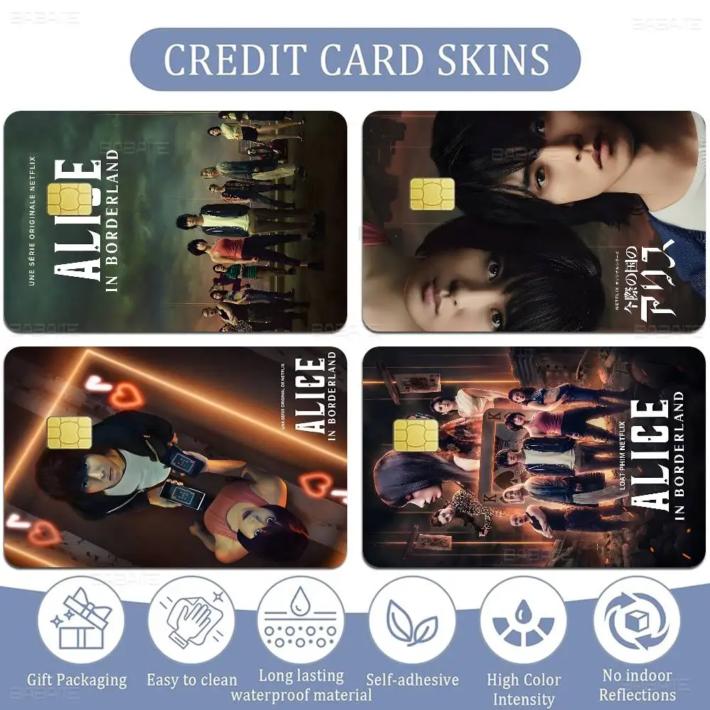 تلفزيون ساخن أليس في بوردرلاند أنيمي تنفق أو حفظ شل على إيقاف رقيقة جدا لا تتلاشى ملصق غطاء الجلد فيلم لبطاقة الائتمان الخصم #1