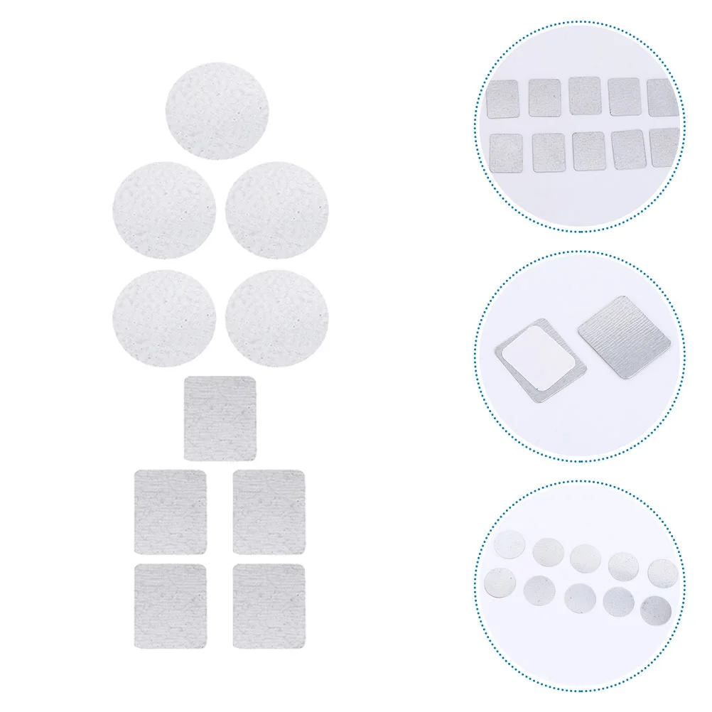 30 Pcs Magnet Disk Eye Shadows Square Stickers Palette Accessories Adhesive Metal Iron for Eyeshadow