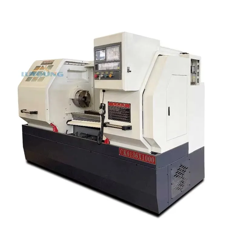 High Precision Tool Turret Germany Standard Automatic Ck6136 Fanuc Control CNC Swiss Lathe Hine